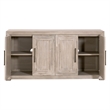 Maklaine Modern Transitional Wood Media Sideboard in Natural