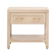 Maklaine Contemporary Transitional Wood Nightstand in Light Oak
