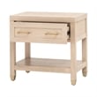 Maklaine Contemporary Transitional Wood Nightstand in Light Oak
