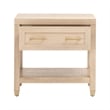 Maklaine Contemporary Transitional Wood Nightstand in Light Oak