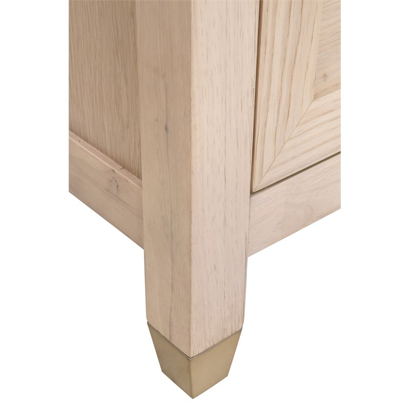 Maklaine Modern Transitional 6-Drawer Wood Double Dresser in Oak