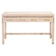 Maklaine Contemporary Transitional Wood Desk in Light Honey Oak