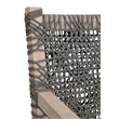 Maklaine Modern Transitional Outdoor Fabric Sofa in Dove Gray