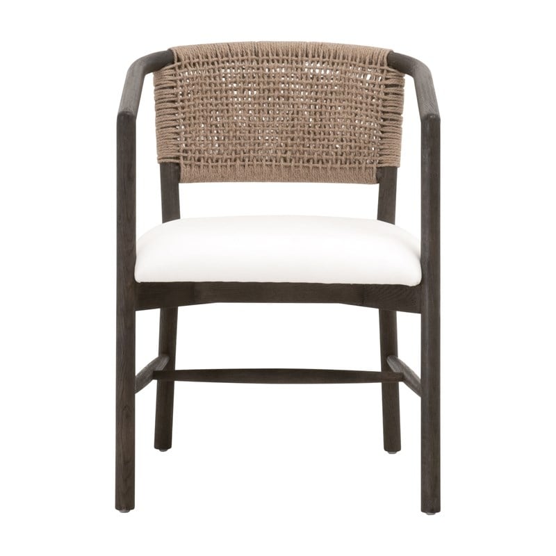 Maklaine Contemporary Transitional Wood Chair in Brown Finish