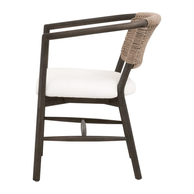 Maklaine Contemporary Transitional Wood Chair in Brown Finish