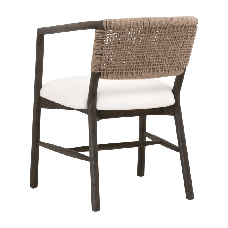 Maklaine Contemporary Transitional Wood Chair in Brown Finish
