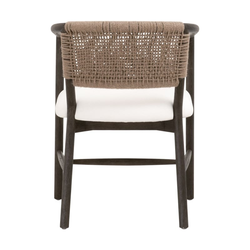 Maklaine Contemporary Transitional Wood Chair in Brown Finish