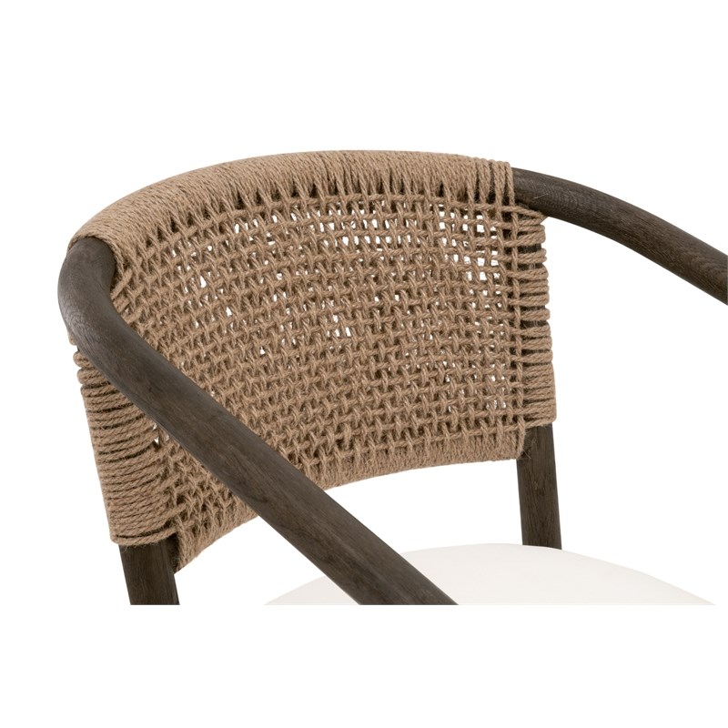 Maklaine Contemporary Transitional Wood Chair in Brown Finish