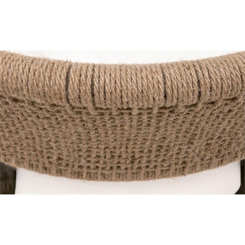 Maklaine Contemporary Transitional Wood Chair in Brown Finish