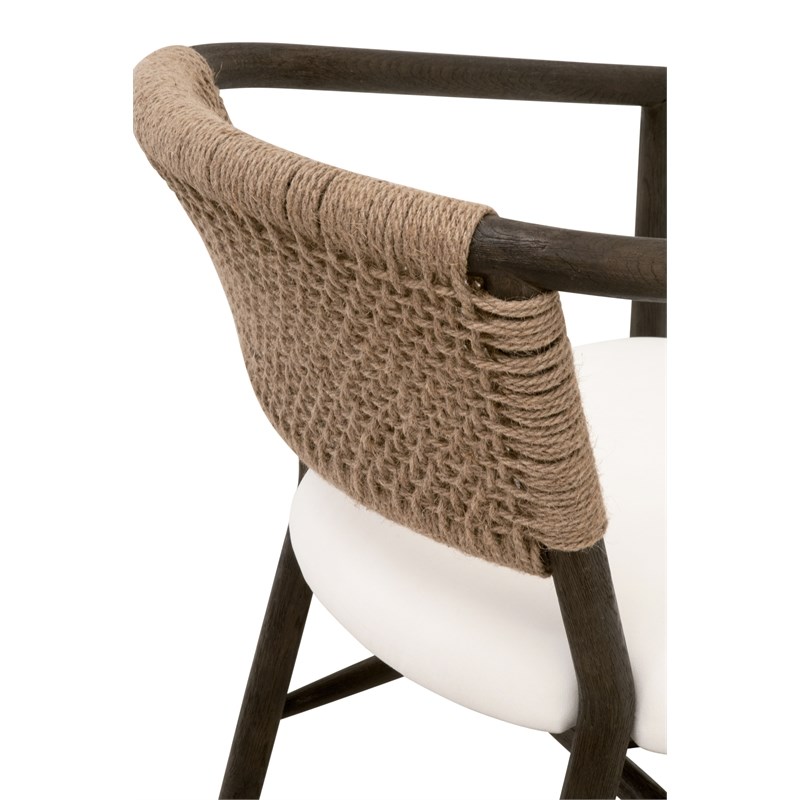 Maklaine Contemporary Transitional Wood Chair in Brown Finish