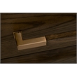 Maklaine Contemporary Transitional Wood Nightstand in Brown Finish