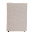 Maklaine Contemporary Transitional Fabric Arm Chair in Pearl