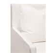 Maklaine Contemporary Transitional Fabric Arm Chair in Pearl