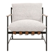 Maklaine Modern Transitional Fabric Club Chair in Gray Finish