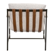 Maklaine Modern Transitional Fabric Club Chair in Gray Finish