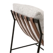 Maklaine Modern Transitional Fabric Club Chair in Gray Finish