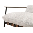 Maklaine Modern Transitional Fabric Club Chair in Gray Finish