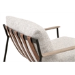 Maklaine Modern Transitional Fabric Club Chair in Gray Finish