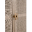 Maklaine Modern Transitional Antique Wood Media Sideboard in Gray