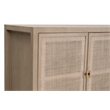 Maklaine Modern Transitional Antique Wood Media Sideboard in Gray