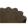 Maklaine Modern Transitional Wood Accent Table in Drift Brown