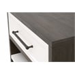 Maklaine Contemporary Transitional Wood Nightstand in Brown Finish