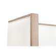 Maklaine Contemporary Transitional Wood Cal King Bed in Pearl