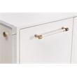 Maklaine Transitional Media Sideboard in Pearl Shagreen Resin and Lucite