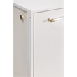 Maklaine Transitional Media Sideboard in Pearl Shagreen Resin and Lucite
