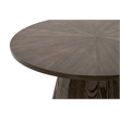 Maklaine Modern Transitional End Table in Burnished Brown Ash Wood