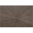 Maklaine Modern Transitional End Table in Burnished Brown Ash Wood
