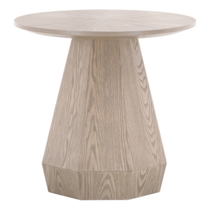 Maklaine Modern Transitional End Table in Natural Gray Ash Wood