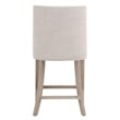 Maklaine Counter Stool in Peyton-Pearl and Bisque French Linen Fabric