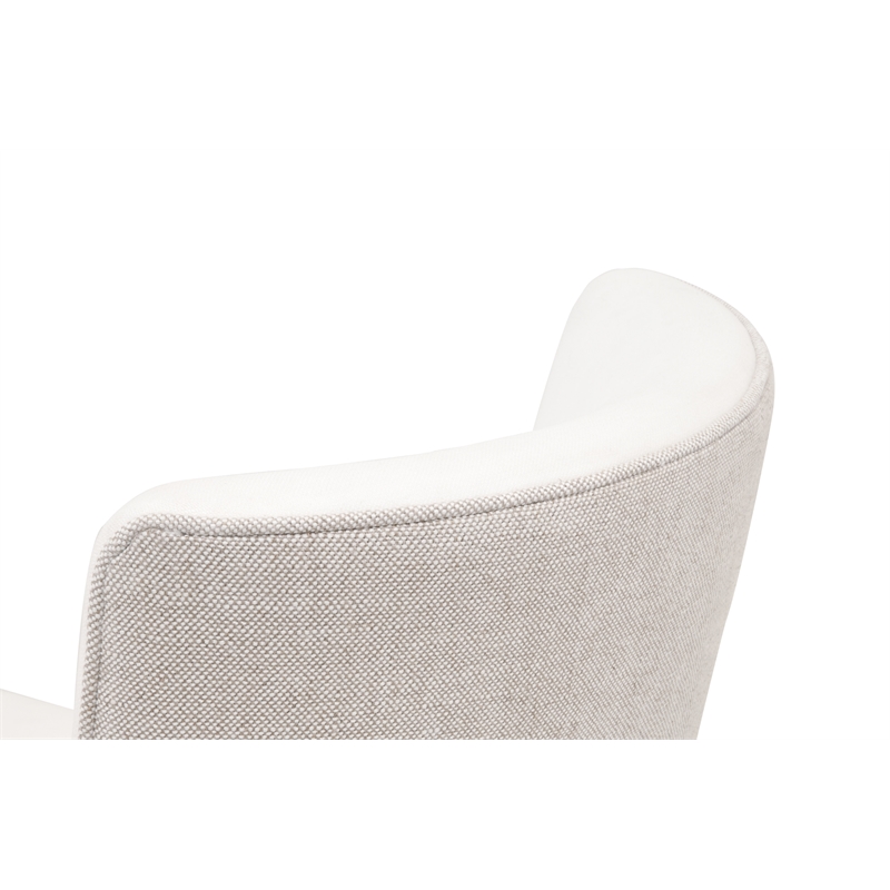 Maklaine Counter Stool in Peyton-Pearl and Bisque French Linen Fabric