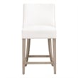Maklaine Counter Stool in Peyton-Pearl and Bisque French Linen Fabric