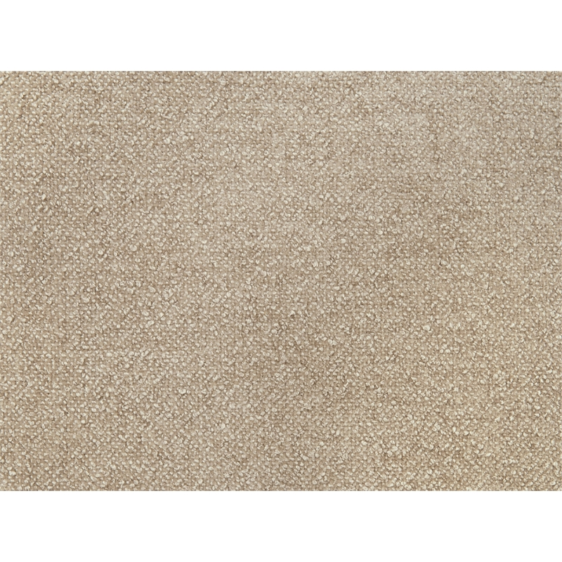 Maklaine Modular Armless Chair in Taupe Micro Boucle Fabric & Espresso