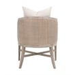 Maklaine Arm Chair in Performance Beige Fabric with Natural Gray Oak & Cane