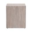 Maklaine Transitional Dovetail End Table in Natural Gray Wood