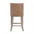 Maklaine Modern Transitional Counter Stool in Beige & Brown Fabric