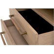 Maklaine Contemporary Transitional 2-Drawer Nightstand in Natural
