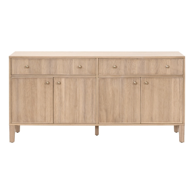 Maklaine Contemporary Transitional Media Sideboard in Natural