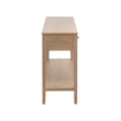 Maklaine Modern Transitional 3-Drawer Console Table in Natural