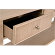 Maklaine Modern Transitional 3-Drawer Console Table in Natural