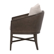 Maklaine Contemporary Transitional Arm Chair in Taupe Finish