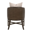 Maklaine Contemporary Transitional Arm Chair in Taupe Finish