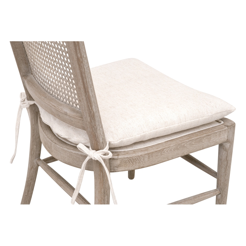 Maklaine Modern Transitional Dining Chair Set of 2 in Natural