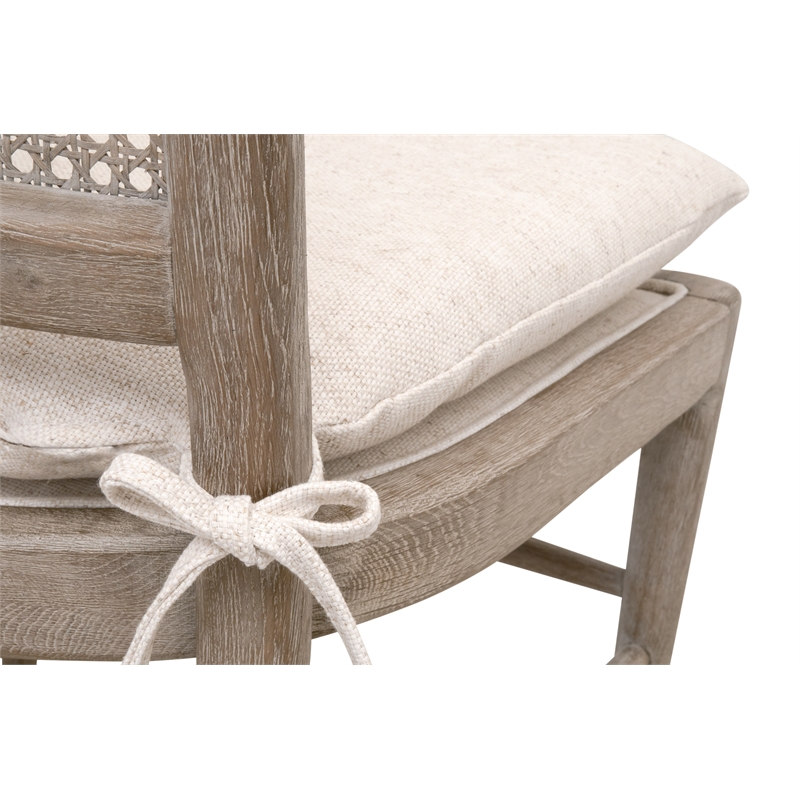 Maklaine Modern Transitional Dining Chair Set of 2 in Natural