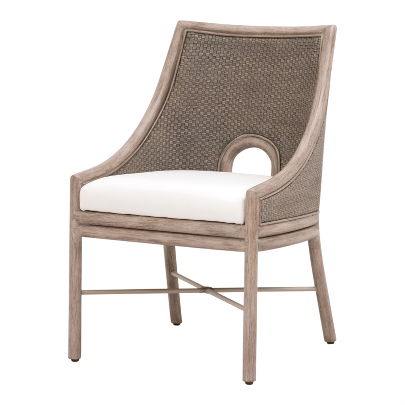 Maklaine Modern Transitional Dining Chair Set of 2 in Natural