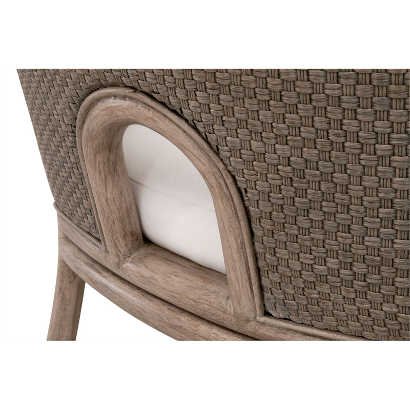 Maklaine Modern Transitional Dining Chair Set of 2 in Natural
