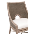 Maklaine Modern Transitional Dining Chair Set of 2 in Natural